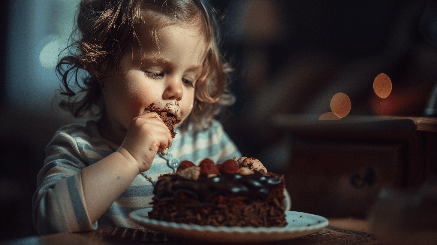 チョコレートケーキいつから子供にあげていい？